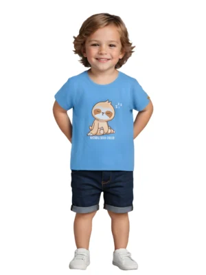 Buy All Aboard Blue Born Chiller T-shirt for Boys – Soft Cotton Tee (Ages 2–6)